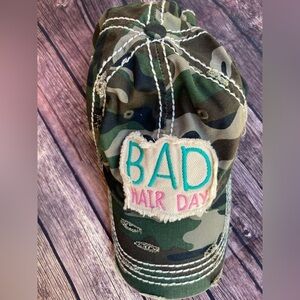 KBethos Vintage Womens Camouflage Distressed Bad Hair Day Ball Hat